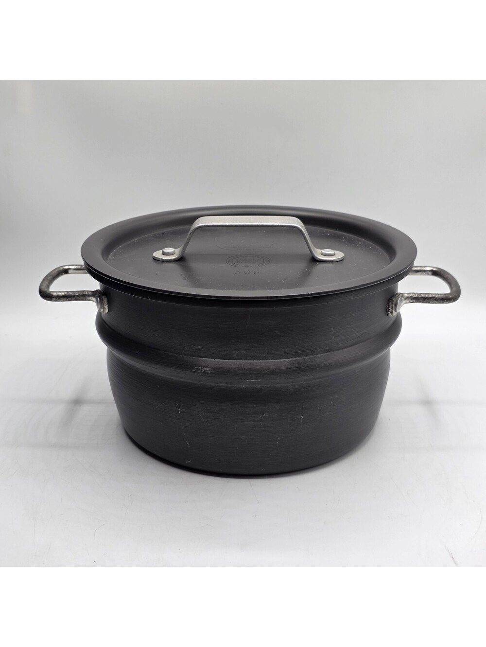 Vintage Commercial Aluminum Cookware 10.5" Steamer/Colander Pot with Lid NSF